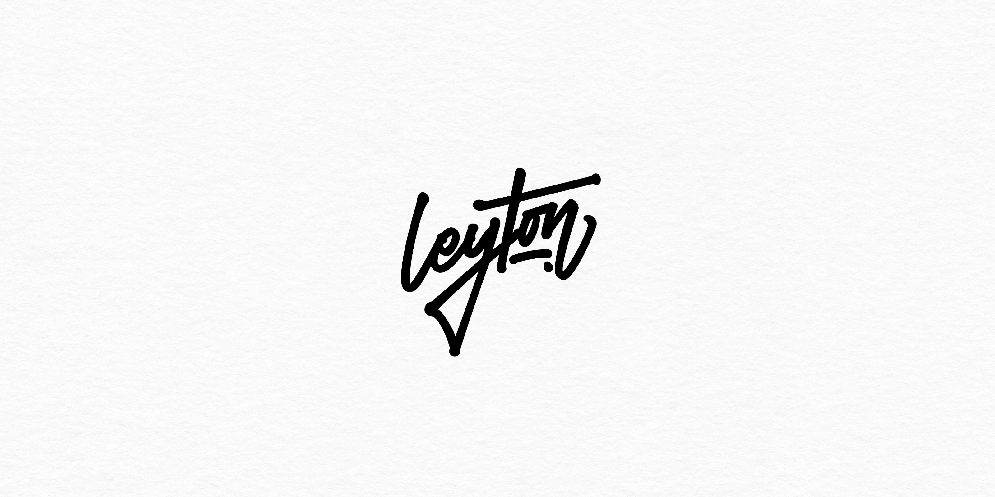 Leyton logo design - contemporary corporate identity with strong visual presence
